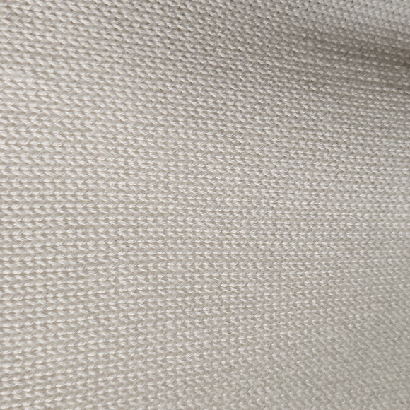 Ivory hollow out crochet knit beachy boho crewneck pullover sweater. Size xl - Picture 5 of 7